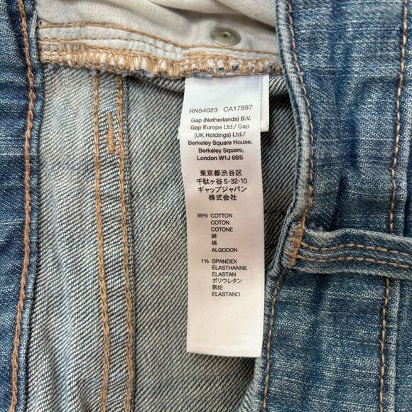 Gap straight crop Coupe distressed jeans woman’s‎ size 10 - Picture 6 of 6